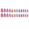12 Sizes-24 Pcs Press On Nails W1591