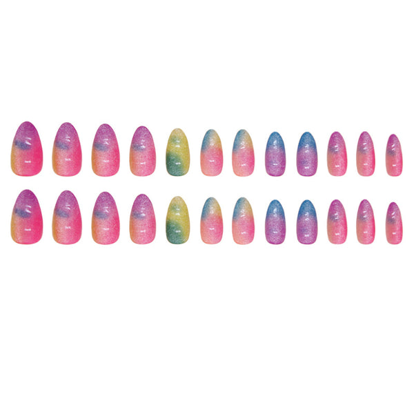 12 Sizes-24 Pcs Press On Nails W1591