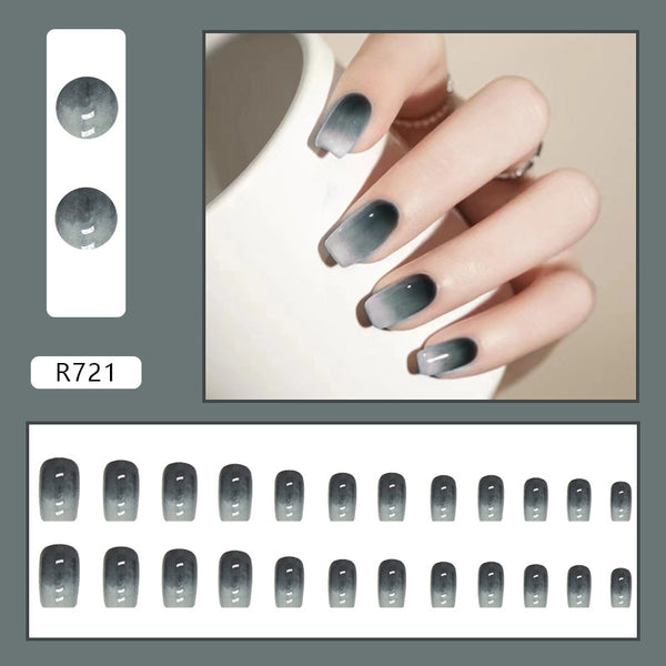 12 Sizes-24 Pcs Press On Nails R721