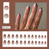 12 Sizes-24 Pcs Press On Nails W1453