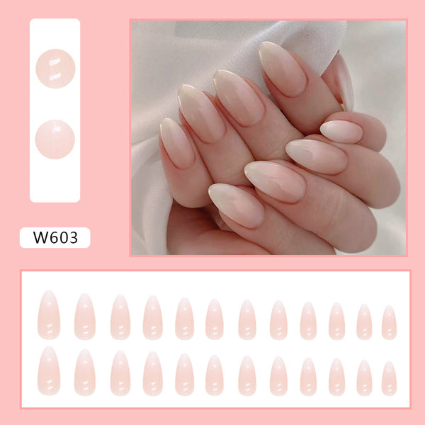 12 Sizes-24 Pcs Press On Nails W603