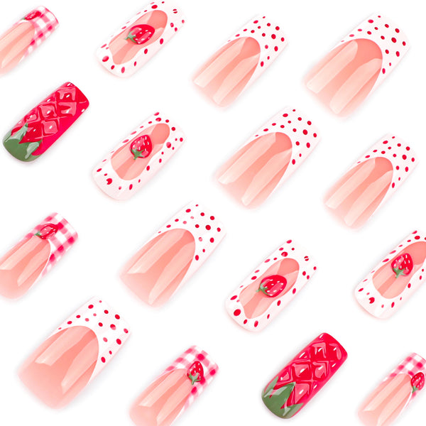 12 Sizes-24 Pcs Press On Nails JP4045