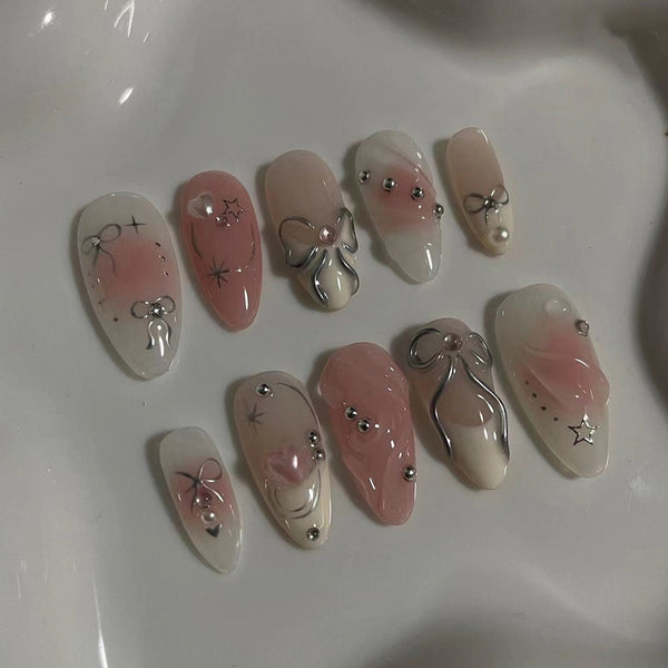12 Sizes-24 Pcs Press On Nails JP3300