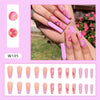 12 Sizes-24 Pcs Press On Nails W185