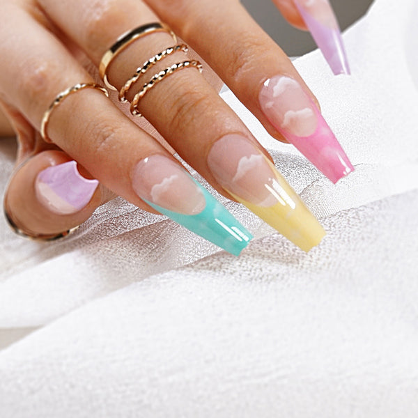 12 Sizes-24 Pcs Press On Nails JP1123