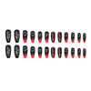 12 Sizes-24 Pcs Press On Nails R786