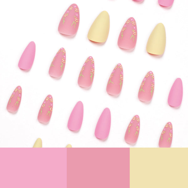 12 Sizes-24 Pcs Press On Nails JP1695