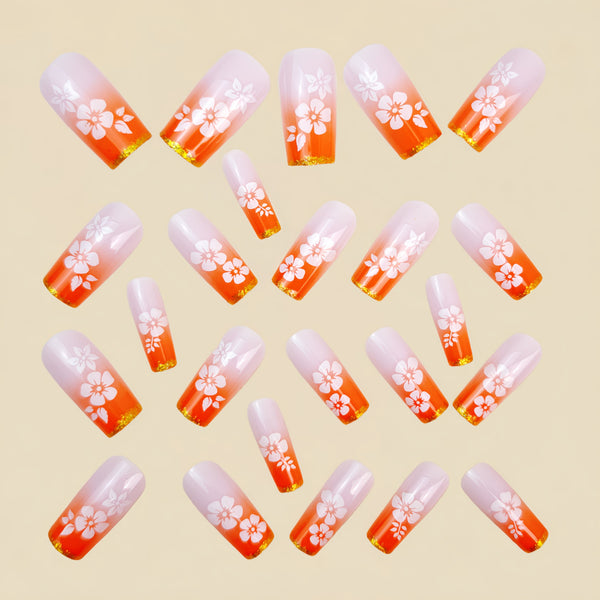 12 Sizes-24 Pcs Press On Nails Y1412