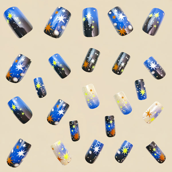 12 Sizes-24 Pcs Press On Nails Y504