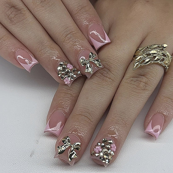 12 Sizes-24 Pcs Press On Nails JP3658