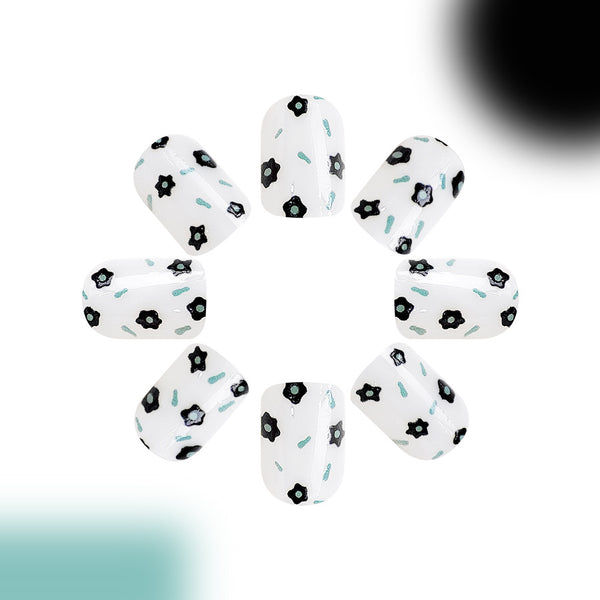 12 Sizes-24 Pcs Press On Nails C387