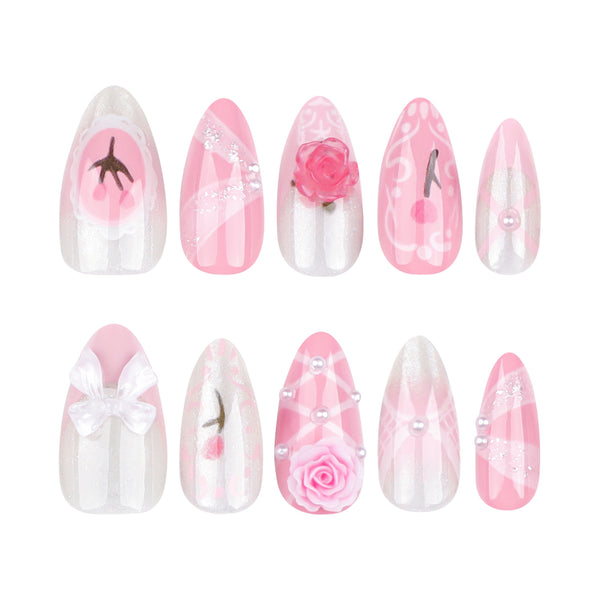 12 Sizes-24 Pcs Press On Nails JP3405