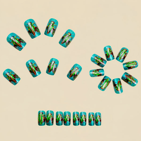 12 Sizes-24 Pcs Press On Nails Y1376