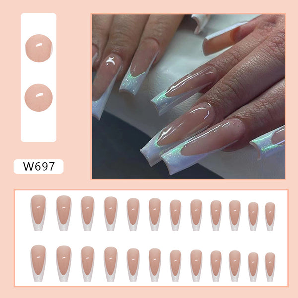 12 Sizes-24 Pcs Press On Nails W697