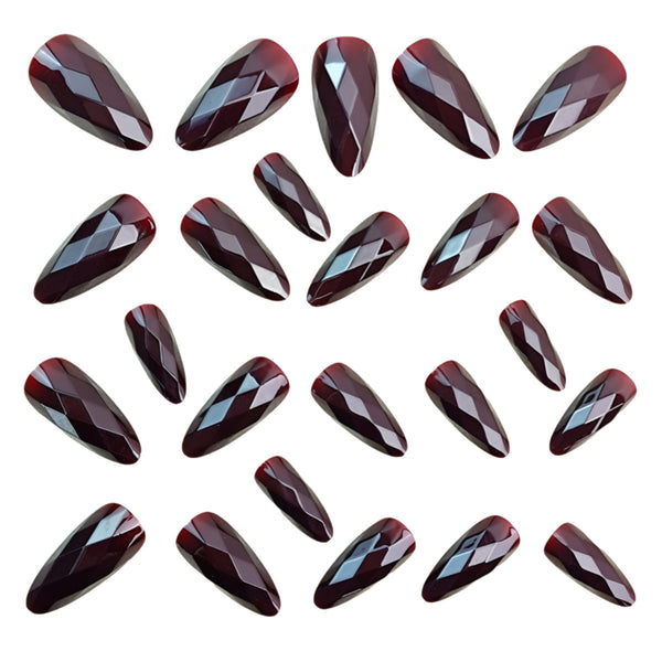 12 Sizes-24 Pcs Press On Nails Y1834