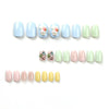 12 Sizes-24 Pcs Press On Nails JP2839