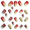 12 Sizes-24 Pcs Press On Nails Y1243