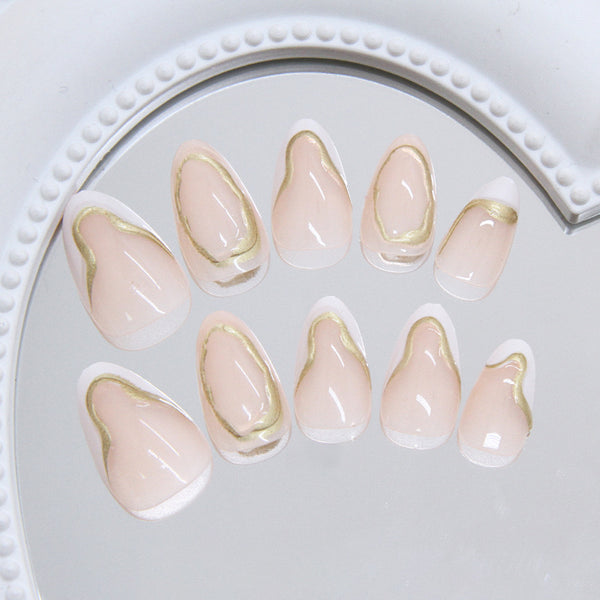 12 Sizes-24 Pcs Press On Nails W2001