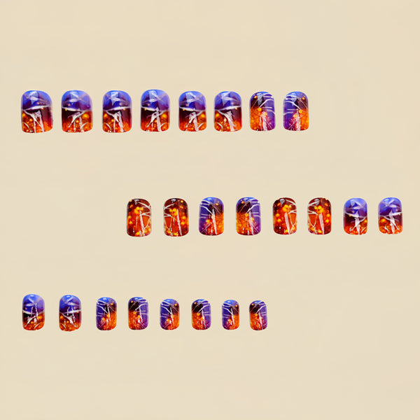 12 Sizes-24 Pcs Press On Nails y408-24