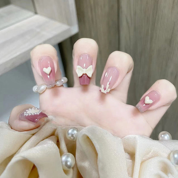 12 Sizes-24 Pcs Press On Nails Z439