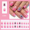 12 Sizes-24 Pcs Press On Nails C904