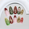 12 Sizes-24 Pcs Press On Nails Z1239