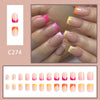 12 Sizes-24 Pcs Press On Nails C274