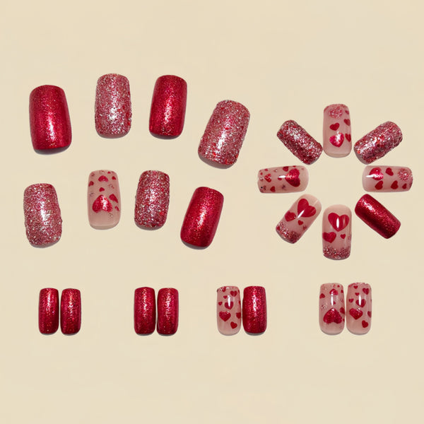 12 Sizes-24 Pcs Press On Nails Y1749