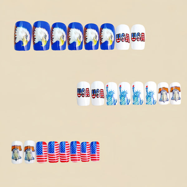 12 Sizes-24 Pcs Press On Nails Y1967