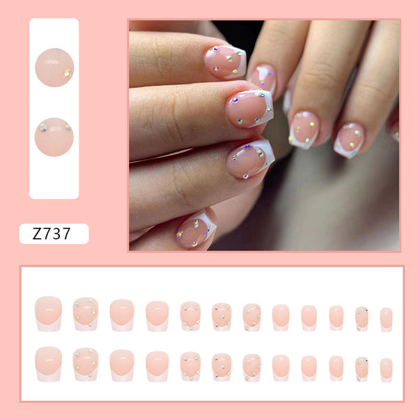 12 Sizes-24 Pcs Press On Nails Z737