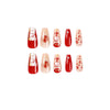 12 Sizes-24 Pcs Press On Nails JP2236