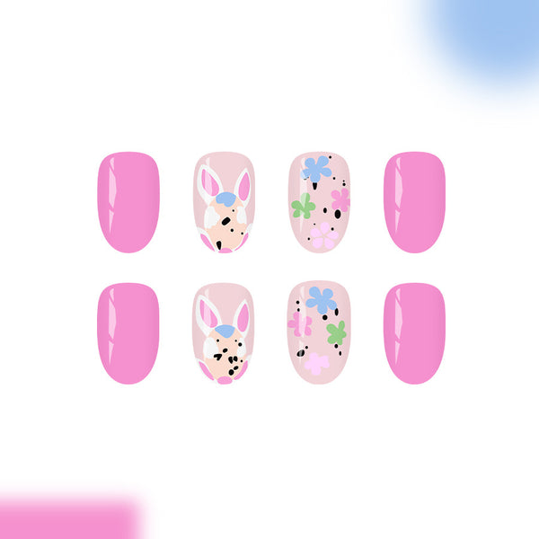 12 Sizes-24 Pcs Press On Nails C1639