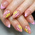 12 Sizes-24 Pcs Press On Nails C1021