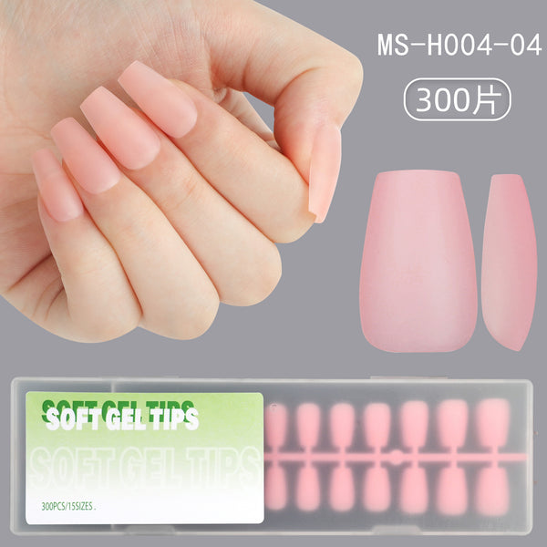 300 Pcs Press On Nails short-trapezoid-04-01