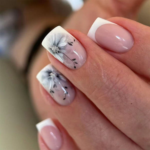 12 Sizes-24 Pcs Press On Nails C752