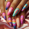 12 Sizes-24 Pcs Press On Nails Y694