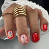 12 Sizes-24 Pcs Press On Nails W1374