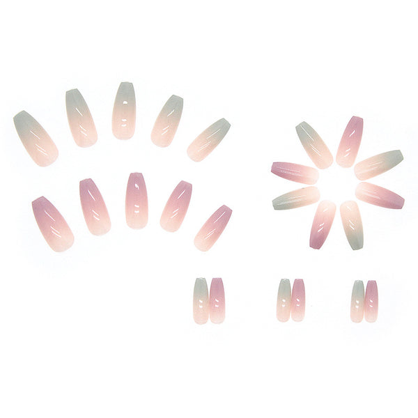 12 Sizes-24 Pcs Press On Nails R509