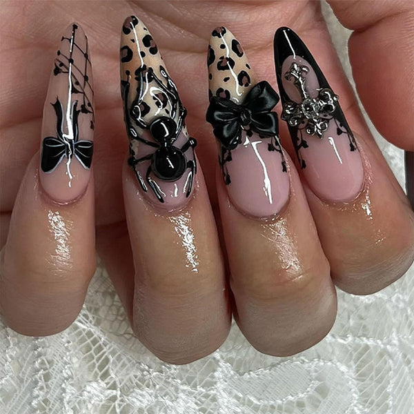 12 Sizes-24 Pcs Press On Nails JP3611