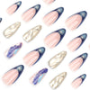 12 Sizes-24 Pcs Press On Nails JP3389