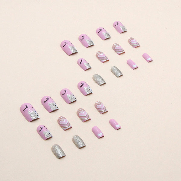 12 Sizes-24 Pcs Press On Nails W268