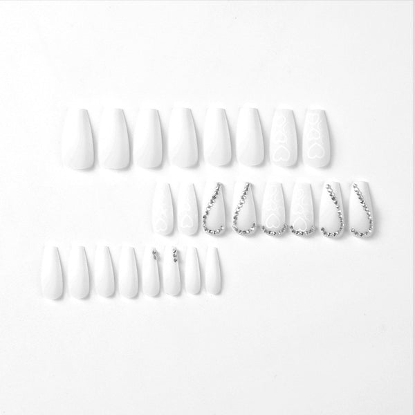 12 Sizes-24 Pcs Press On Nails JP1679