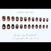 12 Sizes-24 Pcs Press On Nails FT-813