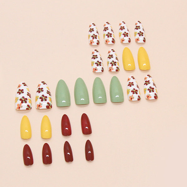 12 Sizes-24 Pcs Press On Nails W1767