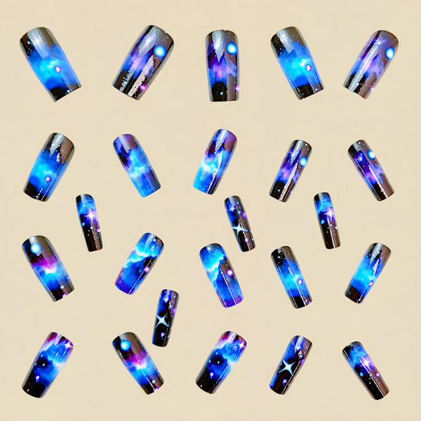 12 Sizes-24 Pcs Press On Nails Y472
