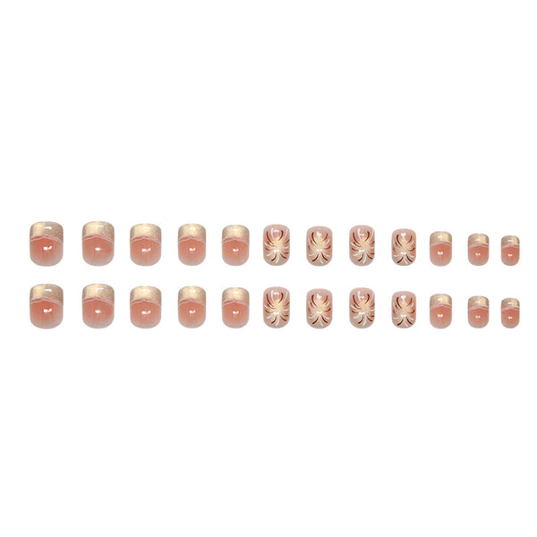 12 Sizes-24 Pcs Press On Nails MY120