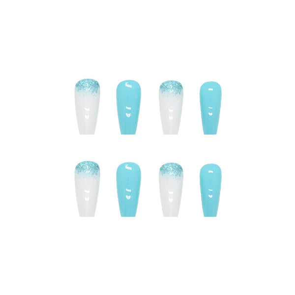 12 Sizes-24 Pcs Press On Nails W169