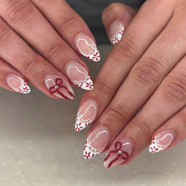 12 Sizes-24 Pcs Press On Nails JP4281