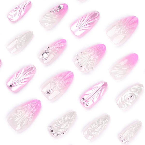 12 Sizes-24 Pcs Press On Nails JP3680