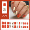 12 Sizes-24 Pcs Press On Nails C1245